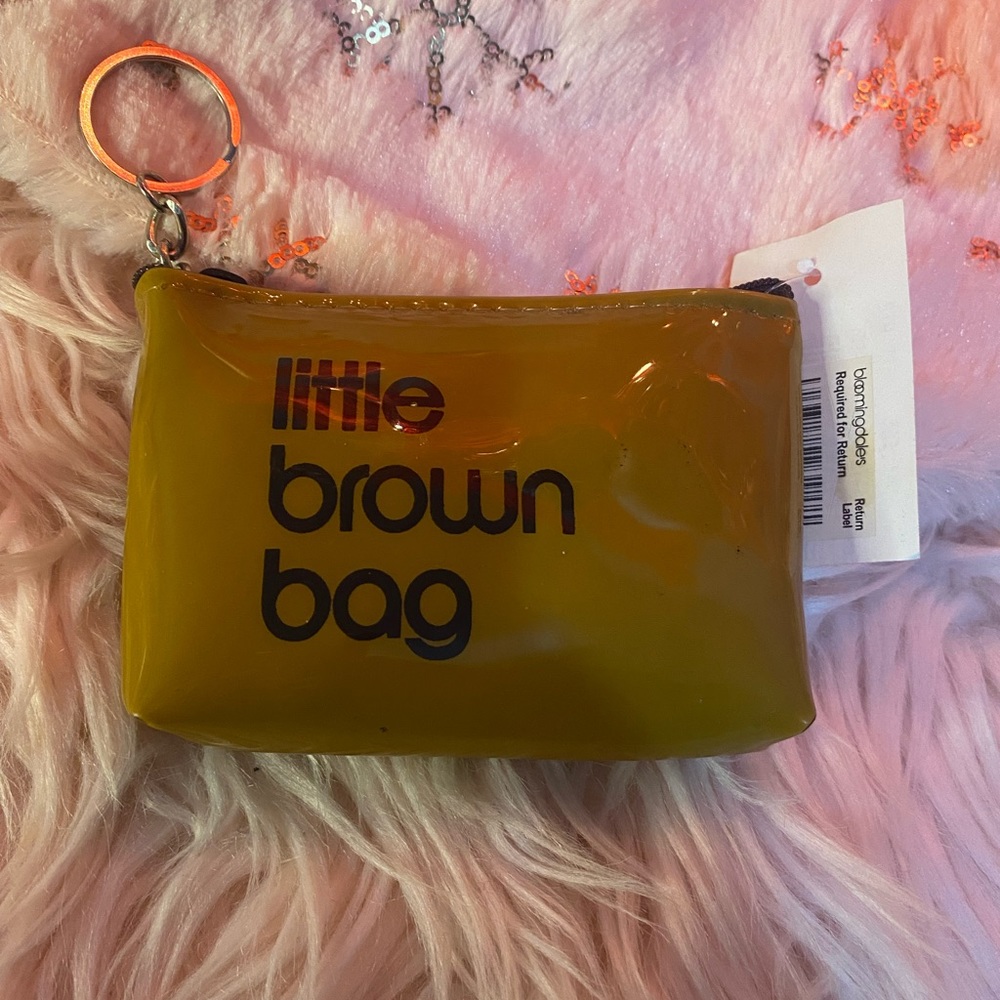Bloomingdales Little Brown Bag pouch